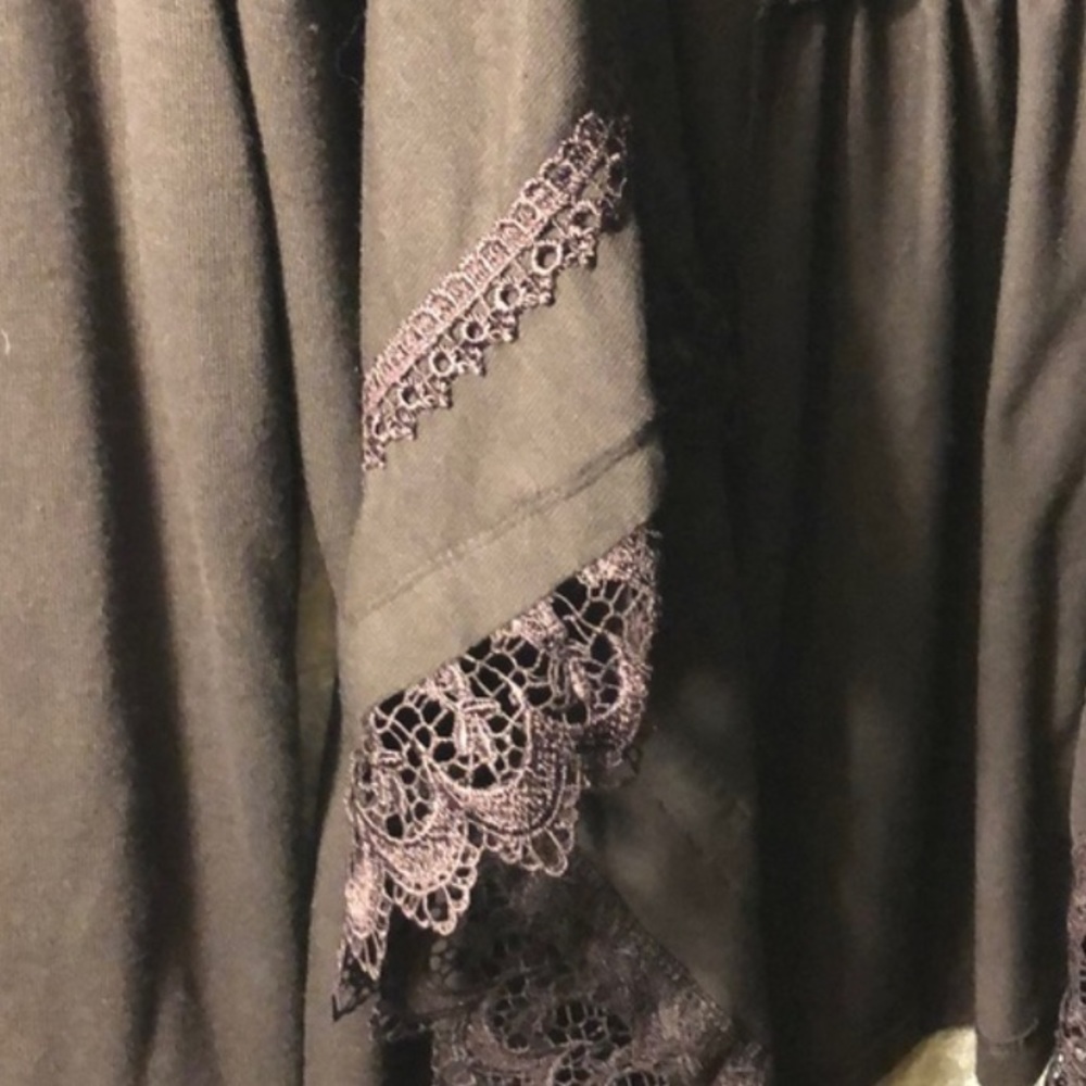 Chocolate brown lace cardigan - Picture 2 of 4